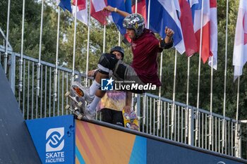 2024-09-07 - Augusto Akio, Brazil, second place, during the men's final of the World Skate Games Italy 2024 specialty Skateboard Vert, Rome Pincio terrace 09 September 2024 - WORLD SKATE GAMES ITALIA 2024 - SKATEBOARD VERT SPECIALITY - SKATEBORD - OTHER SPORTS