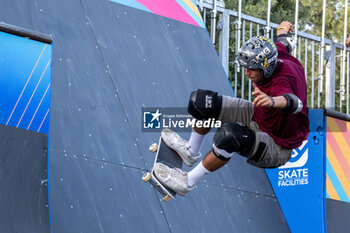 2024-09-07 - Augusto Akio, Brazil, second place, during the men's final of the World Skate Games Italy 2024 specialty Skateboard Vert, Rome Pincio terrace 09 September 2024 - WORLD SKATE GAMES ITALIA 2024 - SKATEBOARD VERT SPECIALITY - SKATEBORD - OTHER SPORTS