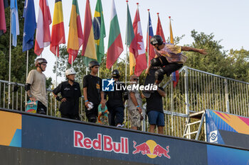 2024-09-07 - Colli Graham, United States, third place, during the men's final of the World Skate Games Italy 2024 specialty Skateboard Vert, Rome Pincio terrace 09 September 2024 - WORLD SKATE GAMES ITALIA 2024 - SKATEBOARD VERT SPECIALITY - SKATEBORD - OTHER SPORTS