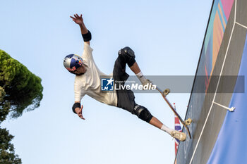 2024-09-07 - Gui Khury, Brazil, first place, during the men's final of the World Skate Games Italy 2024 specialty Skateboard Vert, Rome Pincio terrace 09 September 2024 - WORLD SKATE GAMES ITALIA 2024 - SKATEBOARD VERT SPECIALITY - SKATEBORD - OTHER SPORTS