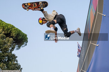 2024-09-07 - Gui Khury, Brazil, first place, during the men's final of the World Skate Games Italy 2024 specialty Skateboard Vert, Rome Pincio terrace 09 September 2024 - WORLD SKATE GAMES ITALIA 2024 - SKATEBOARD VERT SPECIALITY - SKATEBORD - OTHER SPORTS