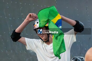 2024-09-07 - Gui Khury, Brazil, first place, during the men's final of the World Skate Games Italy 2024 specialty Skateboard Vert, Rome Pincio terrace 09 September 2024 - WORLD SKATE GAMES ITALIA 2024 - SKATEBOARD VERT SPECIALITY - SKATEBORD - OTHER SPORTS