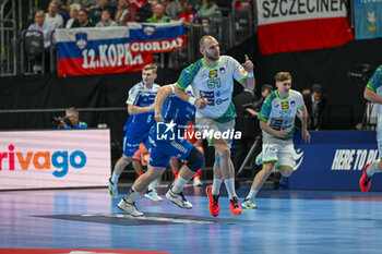 2024-01-11 - Happiness of Borut Mackovsek (Slovenia) during the Men’s EHF Euro 2024 match between Slovenia vs. Faroe Islands at the Mercedes-Benz Arena in Berlin, Germany - MEN'S EHF EURO 2024 - SLOVENIA VS FAROE ISLAND - HANDBALL - OTHER SPORTS