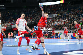 2024-01-11 - Sebastian Hein Barthold (Norway) during the Men’s EHF Euro 2024 match between Norway vs. Poland at the Mercedes-Benz Arena in Berlin, Germany - MEN'S EHF EURO 2024 - NORWAY VS POLAND - HANDBALL - OTHER SPORTS