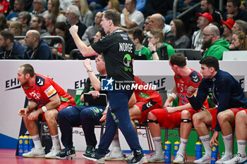 2024-01-11 - Happiness of Coach Steinar Ege during the Men’s EHF Euro 2024 match between Norway vs. Poland at the Mercedes-Benz Arena in Berlin, Germany - MEN'S EHF EURO 2024 - NORWAY VS POLAND - HANDBALL - OTHER SPORTS