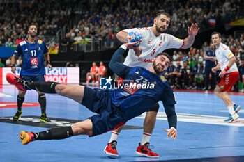 2024-01-14 - Ludovic Fabregas (France) during the Men’s EHF Euro 2024 match between Swiss vs. France at the Mercedes-Benz Arena in Berlin, Germany - MEN'S EHF EURO 2024 - SWITZERLAND VS FRANCE - HANDBALL - OTHER SPORTS