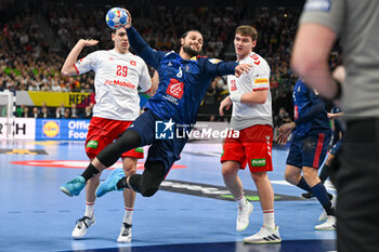 2024-01-14 - Elohim Prandi (France) during the Men’s EHF Euro 2024 match between Swiss vs. France at the Mercedes-Benz Arena in Berlin, Germany - MEN'S EHF EURO 2024 - SWITZERLAND VS FRANCE - HANDBALL - OTHER SPORTS