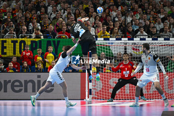 2024-01-14 - Julian Koster (Germany) during the Men’s EHF Euro 2024 match between North Macedonia vs. Germany at the Mercedes-Benz Arena in Berlin, Germany - MEN'S EHF EURO 2024 - NORTH MACEDONIA VS GERMANY - HANDBALL - OTHER SPORTS