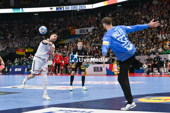 2024-01-14 - during the Men’s EHF Euro 2024 match between North Macedonia vs. Germany at the Mercedes-Benz Arena in Berlin, Germany - MEN'S EHF EURO 2024 - NORTH MACEDONIA VS GERMANY - HANDBALL - OTHER SPORTS