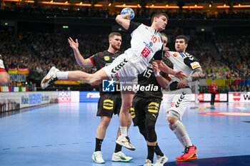 2024-01-14 - Marko Mitev (North Macedonia) during the Men’s EHF Euro 2024 match between North Macedonia vs. Germany at the Mercedes-Benz Arena in Berlin, Germany - MEN'S EHF EURO 2024 - NORTH MACEDONIA VS GERMANY - HANDBALL - OTHER SPORTS