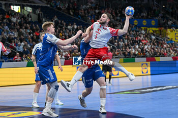 2024-01-15 - 3 Michal Daszek during the Men’s EHF Euro 2024 match between Poland vs. Faroe Islands at the Mercedes-Benz Arena in Berlin, Germany - MEN'S EHF EURO 2024 - POLAND VS FAROE ISLANDS - HANDBALL - OTHER SPORTS