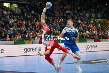 2024-01-15 - Kamil Syprzak (Poland) during the Men’s EHF Euro 2024 match between Poland vs. Faroe Islands at the Mercedes-Benz Arena in Berlin, Germany - MEN'S EHF EURO 2024 - POLAND VS FAROE ISLANDS - HANDBALL - OTHER SPORTS