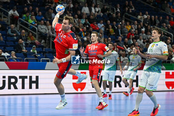 2024-01-15 - Petter Overby (Norway) during the Men’s EHF Euro 2024 match between Norway vs. Slovenia at the Mercedes-Benz Arena in Berlin, Germany - MEN'S EHF EURO 2024 - NORWAY VS SLOVENIA - HANDBALL - OTHER SPORTS
