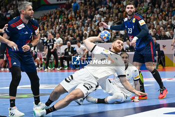2024-01-16 - Johannes Golla (Germany) during the Men’s EHF Euro 2024 match between France vs. Germany at the Mercedes-Benz Arena in Berlin, Germany - MEN'S EHF EURO 2024 - FRANCE VS GERMANY - HANDBALL - OTHER SPORTS