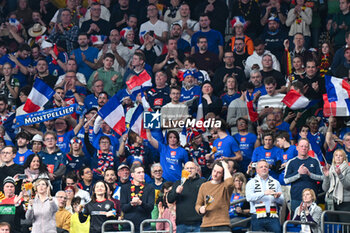2024-01-16 - France supporters during the Men’s EHF Euro 2024 match between France vs. Germany at the Mercedes-Benz Arena in Berlin, Germany - MEN'S EHF EURO 2024 - FRANCE VS GERMANY - HANDBALL - OTHER SPORTS
