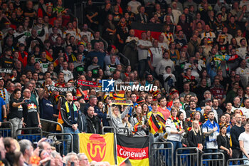 2024-01-16 - Germany supporters during the Men’s EHF Euro 2024 match between France vs. Germany at the Mercedes-Benz Arena in Berlin, Germany - MEN'S EHF EURO 2024 - FRANCE VS GERMANY - HANDBALL - OTHER SPORTS