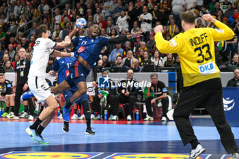2024-01-16 - Dylan Nahi (France) during the Men’s EHF Euro 2024 match between France vs. Germany at the Mercedes-Benz Arena in Berlin, Germany - MEN'S EHF EURO 2024 - FRANCE VS GERMANY - HANDBALL - OTHER SPORTS