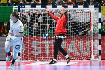 2024-01-16 - Happiness of Samir Bellahcene (France) during the Men’s EHF Euro 2024 match between France vs. Germany at the Mercedes-Benz Arena in Berlin, Germany - MEN'S EHF EURO 2024 - FRANCE VS GERMANY - HANDBALL - OTHER SPORTS