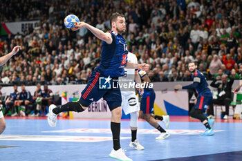 2024-01-16 - Kentin Mahe (France) during the Men’s EHF Euro 2024 match between France vs. Germany at the Mercedes-Benz Arena in Berlin, Germany - MEN'S EHF EURO 2024 - FRANCE VS GERMANY - HANDBALL - OTHER SPORTS