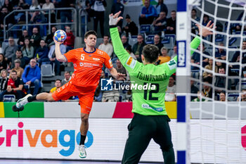 2024-01-11 - Rutger ten Velde of The Netherlands during the Men's EHF Euro 2024, Group E football match between Netherlands and Georgia on January 11, 2024 at SAPP Arena in Mannheim, Germany - HANDBALL - MEN'S EHF EURO 2024 - NETHERLANDS V GEORGIA - HANDBALL - OTHER SPORTS
