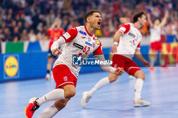 2024-01-12 - Marin Jelinic of Croatia during the Men's EHF Euro 2024, Group B handball match between Spain and Croatia on January 12, 2024 at SAP-Arena in Mannheim, Germany - HANDBALL - MEN'S EHF EURO 2024 - SPAIN V CROATIA - HANDBALL - OTHER SPORTS