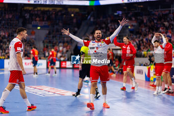 2024-01-12 - Mario Sostaric of Croatia during the Men's EHF Euro 2024, Group B handball match between Spain and Croatia on January 12, 2024 at SAP-Arena in Mannheim, Germany - HANDBALL - MEN'S EHF EURO 2024 - SPAIN V CROATIA - HANDBALL - OTHER SPORTS