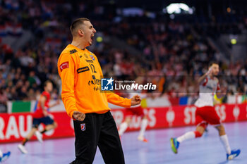 2024-01-12 - Matej Mandic of Croatia during the Men's EHF Euro 2024, Group B handball match between Spain and Croatia on January 12, 2024 at SAP-Arena in Mannheim, Germany - HANDBALL - MEN'S EHF EURO 2024 - SPAIN V CROATIA - HANDBALL - OTHER SPORTS