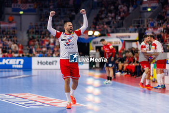 2024-01-12 - Mario Sostaric of Croatia during the Men's EHF Euro 2024, Group B handball match between Spain and Croatia on January 12, 2024 at SAP-Arena in Mannheim, Germany - HANDBALL - MEN'S EHF EURO 2024 - SPAIN V CROATIA - HANDBALL - OTHER SPORTS