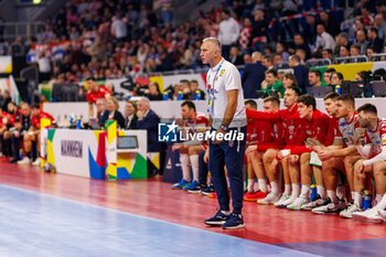 2024-01-12 - Coach Goran Perkovac of Croatia during the Men's EHF Euro 2024, Group B handball match between Spain and Croatia on January 12, 2024 at SAP-Arena in Mannheim, Germany - HANDBALL - MEN'S EHF EURO 2024 - SPAIN V CROATIA - HANDBALL - OTHER SPORTS