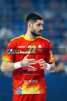 2024-01-14 - Sabin Constantina of Romania during the Men's Euro 2024, Group B handball match between Romania and Spain on January 14, 2024 at SAP-Arena in Mannheim, Germany - HANDBALL - MEN'S EHF EURO 2024 - ROMANIA V SPAIN - HANDBALL - OTHER SPORTS