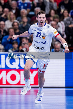 2024-01-14 - Sigvaldi Bjorn Gudjonsson of Iceland during the Men's Euro 2024, Group C handball match between Montenegro and Iceland on January 14, 2024 at Olympiahalle in Munich, Germany - HANDBALL - MEN'S EHF EURO 2024 - MONTENEGRO V ICELAND - HANDBALL - OTHER SPORTS