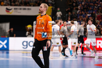 2024-01-14 - Bjorgvin Pall Gustavsson of Iceland during the Men's Euro 2024, Group C handball match between Montenegro and Iceland on January 14, 2024 at Olympiahalle in Munich, Germany - HANDBALL - MEN'S EHF EURO 2024 - MONTENEGRO V ICELAND - HANDBALL - OTHER SPORTS