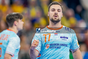 2024-01-15 - Dani Baijens of The Netherlands during the Men's EHF Euro 2024, Group E handball match between Sweden and Netherlands on January 15, 2024 at SAPP Arena in Mannheim, Germany - HANDBALL - MEN'S EHF EURO 2024 - SWEDEN V NETHERLANDS - HANDBALL - OTHER SPORTS