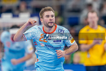 2024-01-15 - Luc Steins of The Netherlands during the Men's EHF Euro 2024, Group E handball match between Sweden and Netherlands on January 15, 2024 at SAPP Arena in Mannheim, Germany - HANDBALL - MEN'S EHF EURO 2024 - SWEDEN V NETHERLANDS - HANDBALL - OTHER SPORTS
