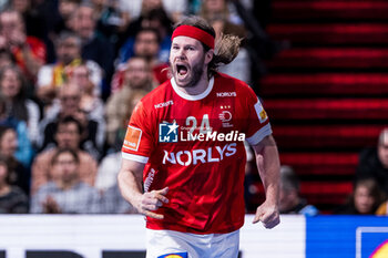 2024-01-15 - Mikkel Hansen of Denmark during the Men's Euro 2024, Group F handball match between Denmark and Portugal on January 15, 2024 at Olympiahalle in Munich, Germany - HANDBALL - MEN'S EHF EURO 2024 - DENMARK V PORTUGAL - HANDBALL - OTHER SPORTS