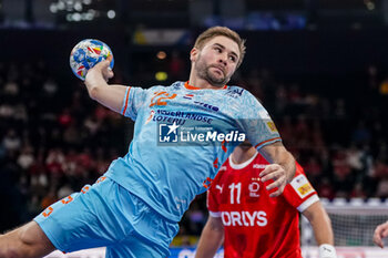2024-01-17 - Luc Steins of The Netherlands during the Men's EHF Euro 2024, Group E handball match between Denmark and Netherlands on January 17, 2024 at Barclays Arena in Hamburg, Germany - HANDBALL - MEN'S EHF EURO 2024 - DENMARK V NETHERLANDS - HANDBALL - OTHER SPORTS