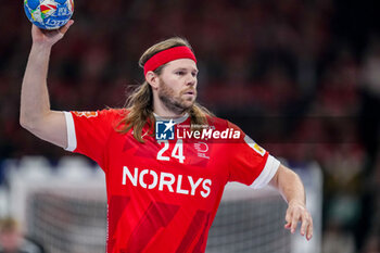 2024-01-17 - Mikkel Hansen of Denmark during the Men's EHF Euro 2024, Group E handball match between Denmark and Netherlands on January 17, 2024 at Barclays Arena in Hamburg, Germany - HANDBALL - MEN'S EHF EURO 2024 - DENMARK V NETHERLANDS - HANDBALL - OTHER SPORTS