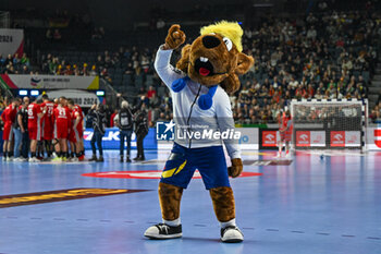2024-01-18 - Men’s EHF Euro 2024 mascotte during the Men’s EHF Euro 2024 match between Hungary vs.Austria at the Lanxess Arena in Berlin, Cologne - MEN'S EHF EURO 2024 - HUNGARY VS AUSTRIA - HANDBALL - OTHER SPORTS