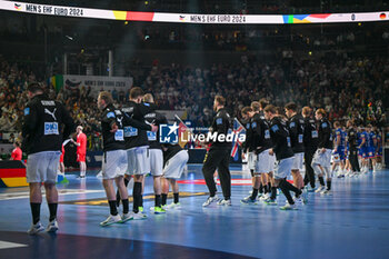 2024-01-18 - Entrance in the field of Germany team during the Men’s EHF Euro 2024 match between Germany vs. Iceland at the Lanxess Arena in Berlin, Cologne - MEN'S EHF EURO 2024 - GERMANY VS ICELAND - HANDBALL - OTHER SPORTS