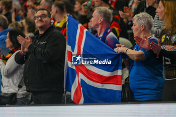 2024-01-18 - Iceland supporters during the Men’s EHF Euro 2024 match between Germany vs. Iceland at the Lanxess Arena in Berlin, Cologne - MEN'S EHF EURO 2024 - GERMANY VS ICELAND - HANDBALL - OTHER SPORTS