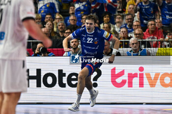 2024-01-18 - Happiness of Sigvaldi Bjorn Gudjonsson (Iceland) after scores a goal during the Men’s EHF Euro 2024 match between Germany vs. Iceland at the Lanxess Arena in Berlin, Cologne - MEN'S EHF EURO 2024 - GERMANY VS ICELAND - HANDBALL - OTHER SPORTS