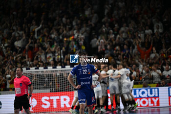 2024-01-18 - Sigvaldi Bjorn Gudjonsson (Iceland) shows his disappointment after lose Men’s EHF Euro 2024 match between Germany vs. Iceland at the Lanxess Arena in Berlin, Cologne - MEN'S EHF EURO 2024 - GERMANY VS ICELAND - HANDBALL - OTHER SPORTS