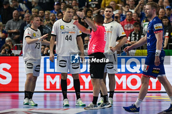 2024-01-18 - 2 minutes suspension for Christoph Steinert (Germany) during the Men’s EHF Euro 2024 match between Germany vs. Iceland at the Lanxess Arena in Berlin, Cologne - MEN'S EHF EURO 2024 - GERMANY VS ICELAND - HANDBALL - OTHER SPORTS