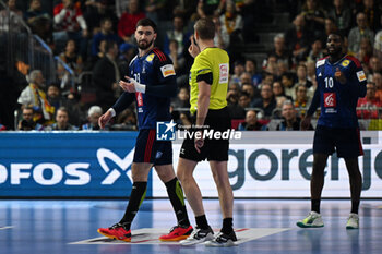 2024-01-18 - 2 minutes suspension for Ludovic Fabregas (France) during the Men’s EHF Euro 2024 match between France vs. Croatia at the Lanxess Arena in Berlin, Cologne - MEN'S EHF EURO 2024 - FRANCE VS CROATIA - HANDBALL - OTHER SPORTS