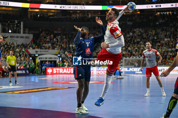 2024-01-18 - Zvonimir Srna (Croatia) during the Men’s EHF Euro 2024 match between France vs. Croatia at the Lanxess Arena in Berlin, Cologne - MEN'S EHF EURO 2024 - FRANCE VS CROATIA - HANDBALL - OTHER SPORTS