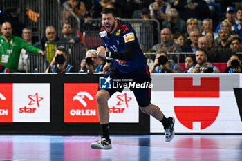 2024-01-18 - Happiness of Nicolas Tournat (France) during the Men’s EHF Euro 2024 match between France vs. Croatia at the Lanxess Arena in Berlin, Cologne - MEN'S EHF EURO 2024 - FRANCE VS CROATIA - HANDBALL - OTHER SPORTS