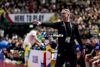 2024-01-18 - Coach Snorri Steinn Gudjonsson of Iceland during the Men's EHF Euro 2024, Main Round, handball match between Germany and Iceland on January 18, 2024 at Lanxess-Arena in Cologne, Germany - HANDBALL - MEN'S EHF EURO 2024 - GERMANY V ICELAND - HANDBALL - OTHER SPORTS
