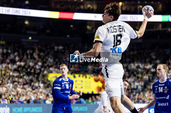 2024-01-18 - Julian Köster of Germany during the Men's EHF Euro 2024, Main Round, handball match between Germany and Iceland on January 18, 2024 at Lanxess-Arena in Cologne, Germany - HANDBALL - MEN'S EHF EURO 2024 - GERMANY V ICELAND - HANDBALL - OTHER SPORTS