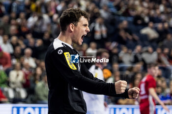 2024-01-18 - Constantin Möstl of Austria during the Men's EHF Euro 2024, Main Round, handball match between Hungary and Austria on January 18, 2024 at Lanxess-Arena in Cologne, Germany - HANDBALL - MEN'S EHF EURO 2024 - HUNGARY V AUSTRIA - HANDBALL - OTHER SPORTS
