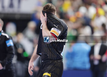 2024-01-20 - Johannes Golla of Germany looks dejected during the Men's EHF Euro 2024, Main Round, handball match between Germany and Austria on January 20, 2024 at Lanxess-Arena in Cologne, Germany - HANDBALL - MEN'S EHF EURO 2024 - GERMANY V AUSTRIA - HANDBALL - OTHER SPORTS